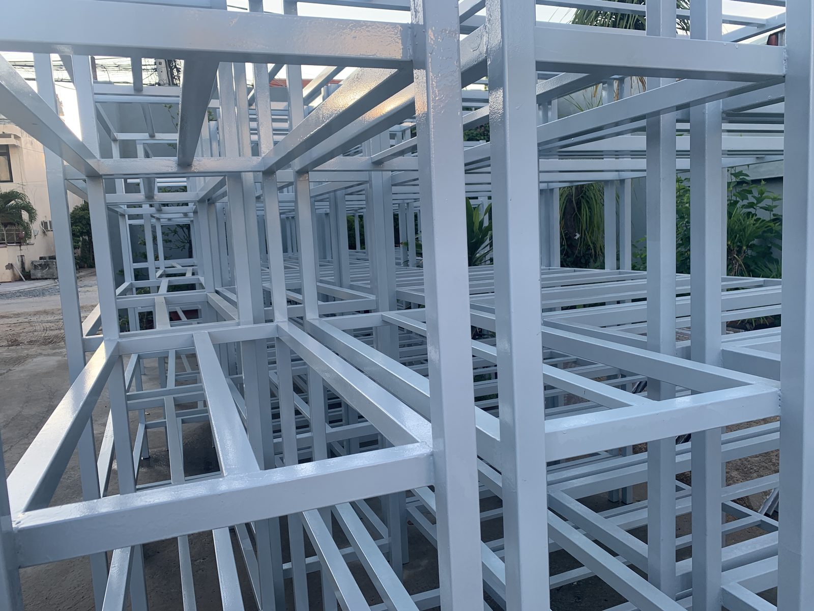 Racks painted & ready