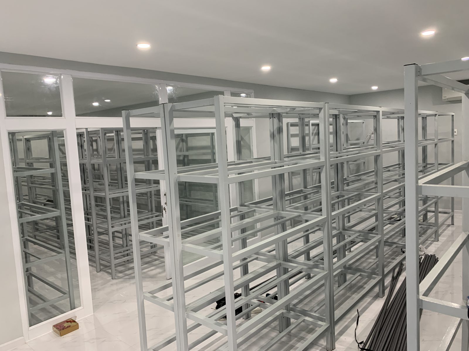 Rows filling the room