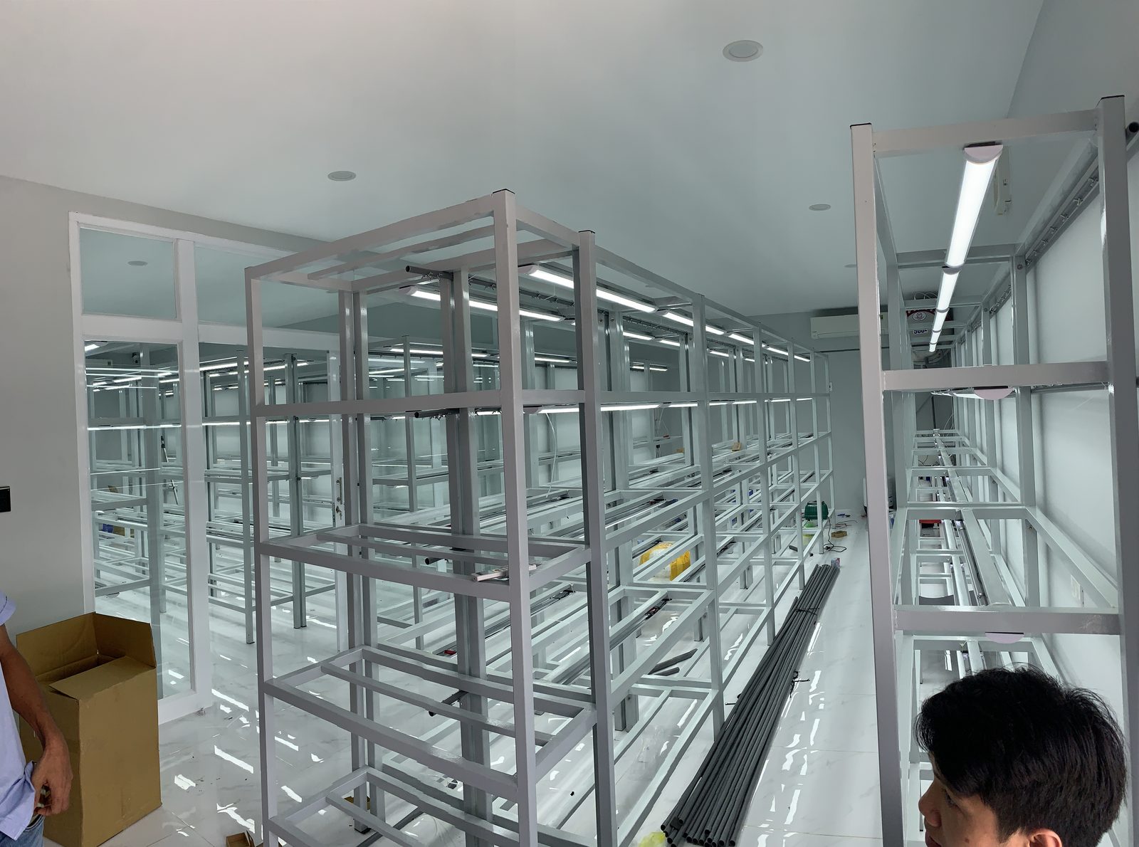 Lights on the racks