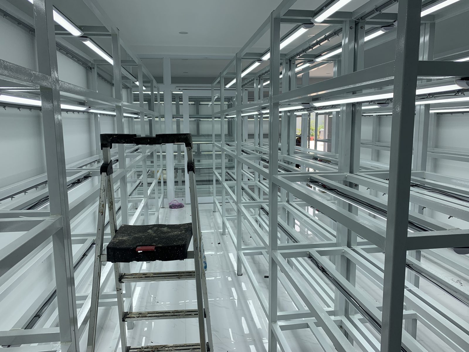 Racks placed & wired