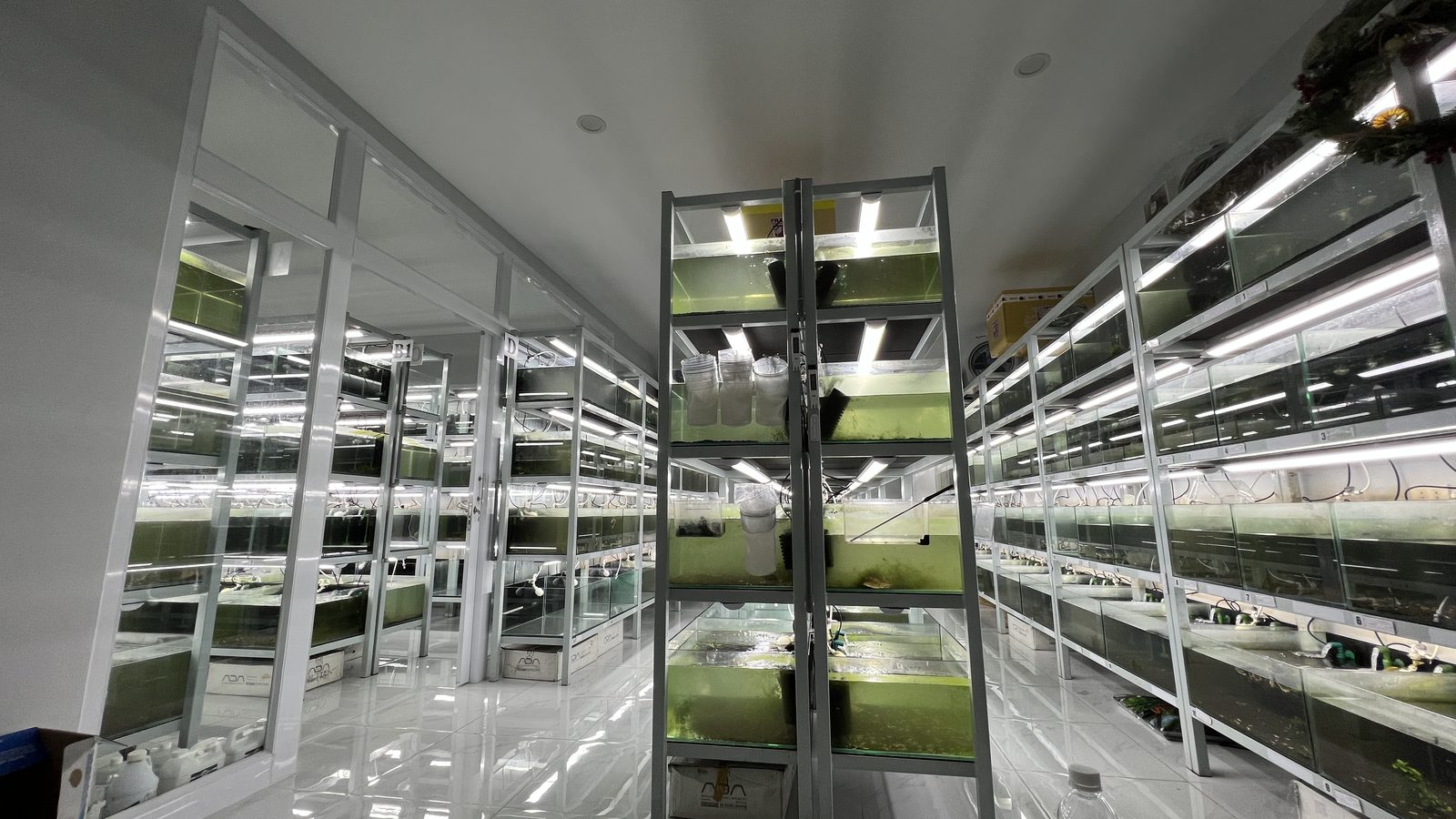 Stocked — center aisle